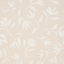 Schumacher Laurel White On Unbleached Fabric