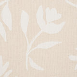 Schumacher Laurel White On Unbleached Fabric