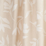 Schumacher Laurel White On Unbleached Fabric
