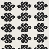 Schumacher Penelope Knot Black Fabric
