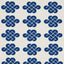 Schumacher Penelope Knot Blue Fabric