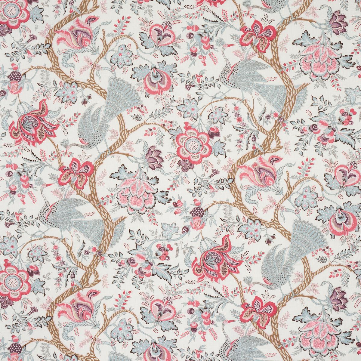 Schumacher Aveline Linen Rose Fabric