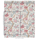 Schumacher Aveline Linen Rose Fabric
