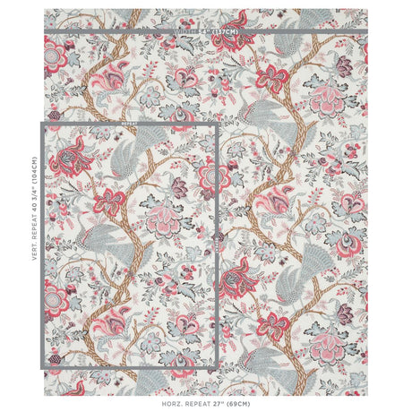 Schumacher Aveline Linen Rose Fabric