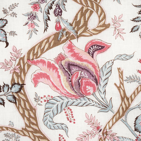 Schumacher Aveline Linen Rose Fabric