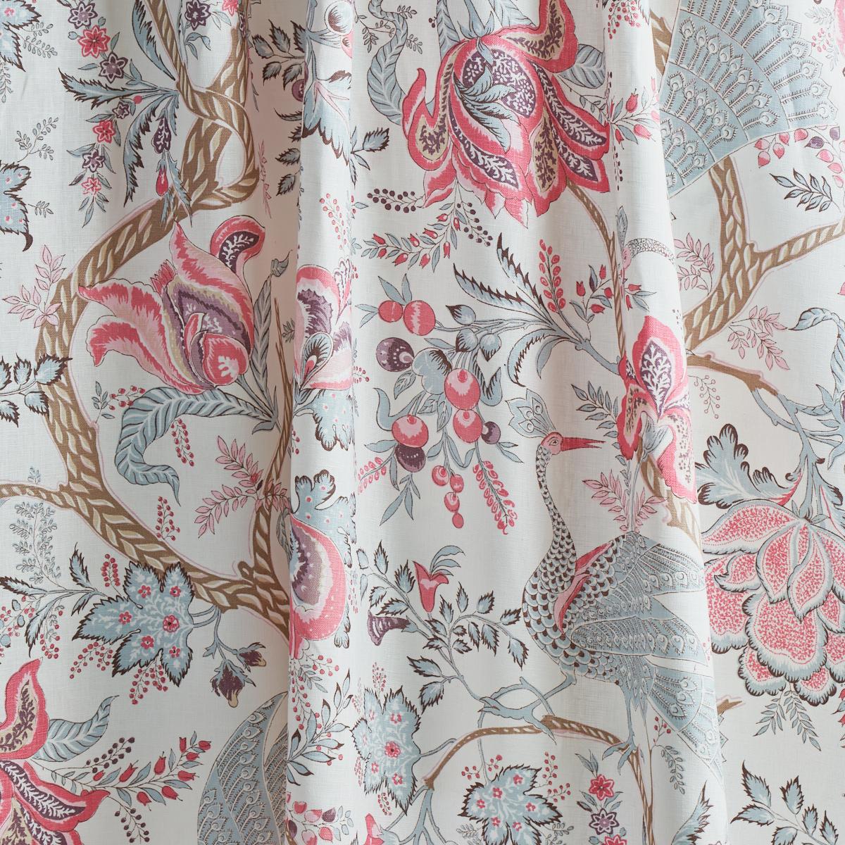 Schumacher Aveline Linen Rose Fabric