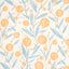 Schumacher Mirabelle Yellow And Sky Fabric