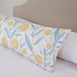 Schumacher Mirabelle Yellow And Sky Fabric