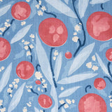 Schumacher Mirabelle Berry And Blue Fabric