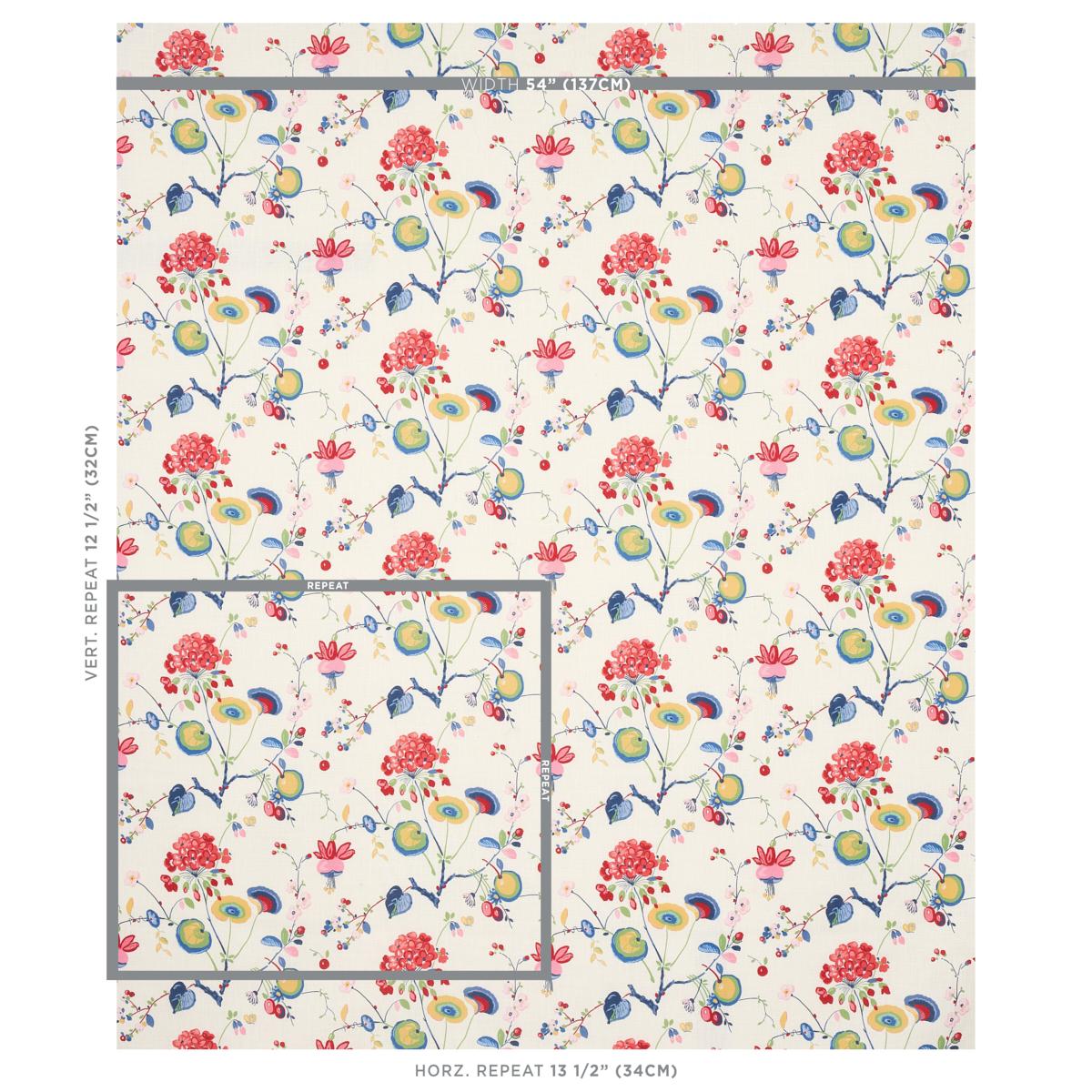 Schumacher Vasily Linen Multi Fabric