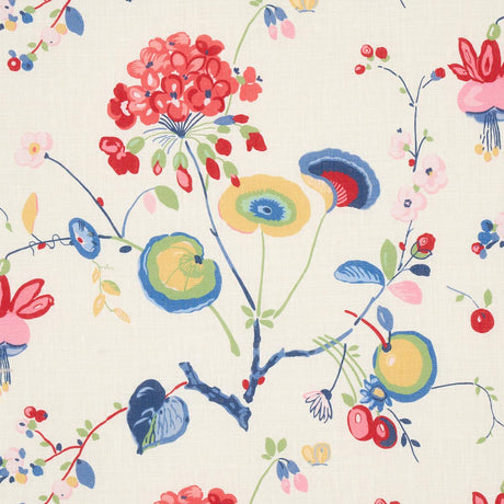 Schumacher Vasily Linen Multi Fabric