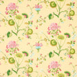 Schumacher Vasily Linen Green And Yellow Fabric