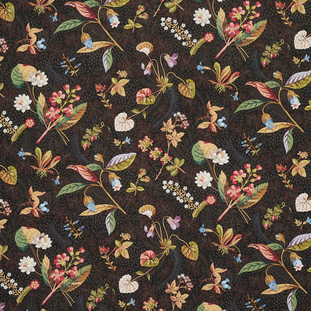 Schumacher Blackwell Linen Noir Fabric
