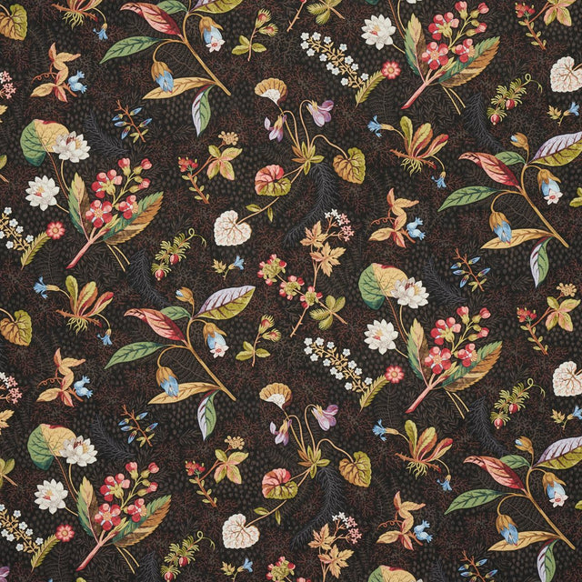Schumacher Blackwell Linen Noir Fabric
