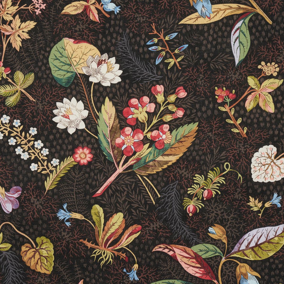 Schumacher Blackwell Linen Noir Fabric