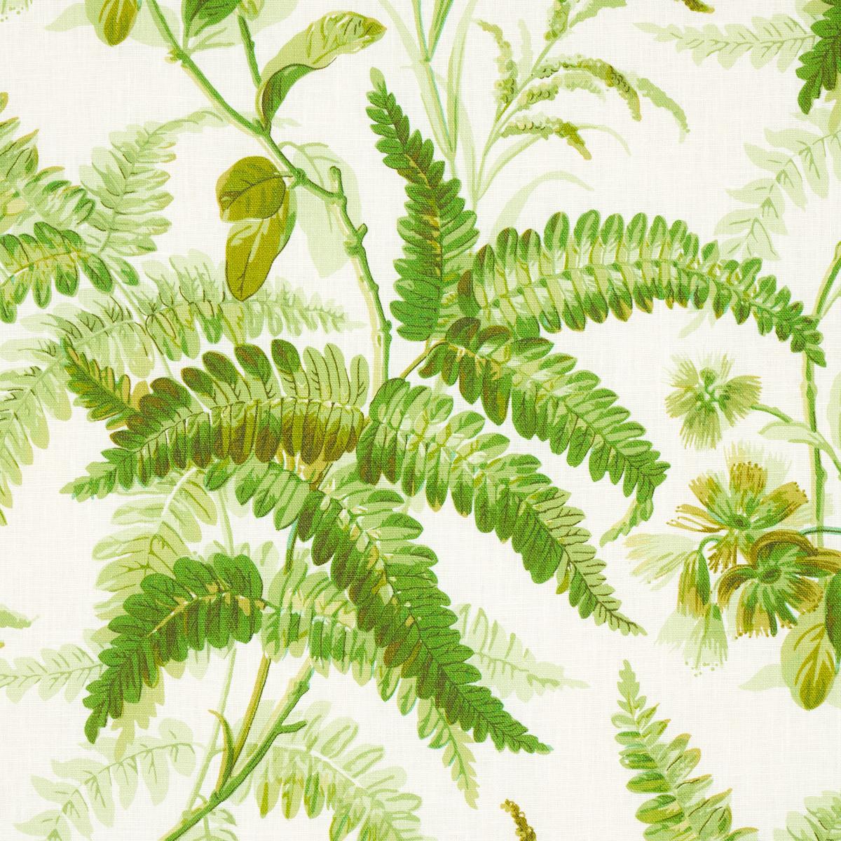 Schumacher Myers Fern Linen Tropical Fabric