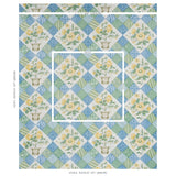 Schumacher Caldwell Patchwork Chintz Yellow And Cornflower Fabric