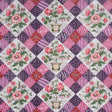 Schumacher Caldwell Patchwork Chintz Fuchsia And Plum Fabric