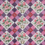 Schumacher Caldwell Patchwork Chintz Fuchsia And Plum Fabric
