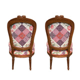 Schumacher Caldwell Patchwork Chintz Fuschia And Plum Fabric