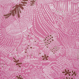 Schumacher Haven Pink And Maroon Fabric