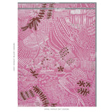 Schumacher Haven Pink And Maroon Fabric
