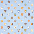 Schumacher Heraldic Oxford Blue Fabric