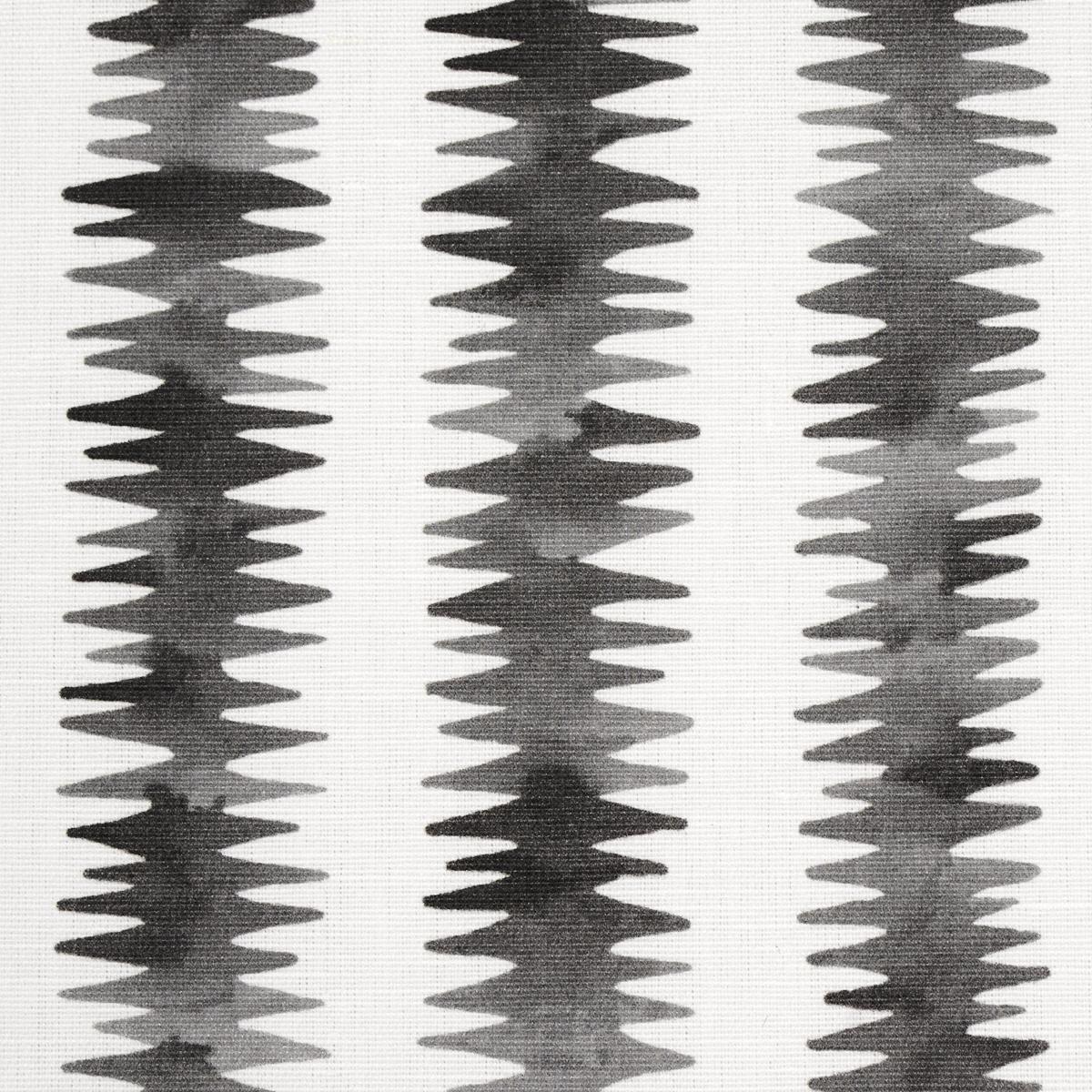 Schumacher Cardiogram Charcoal Fabric