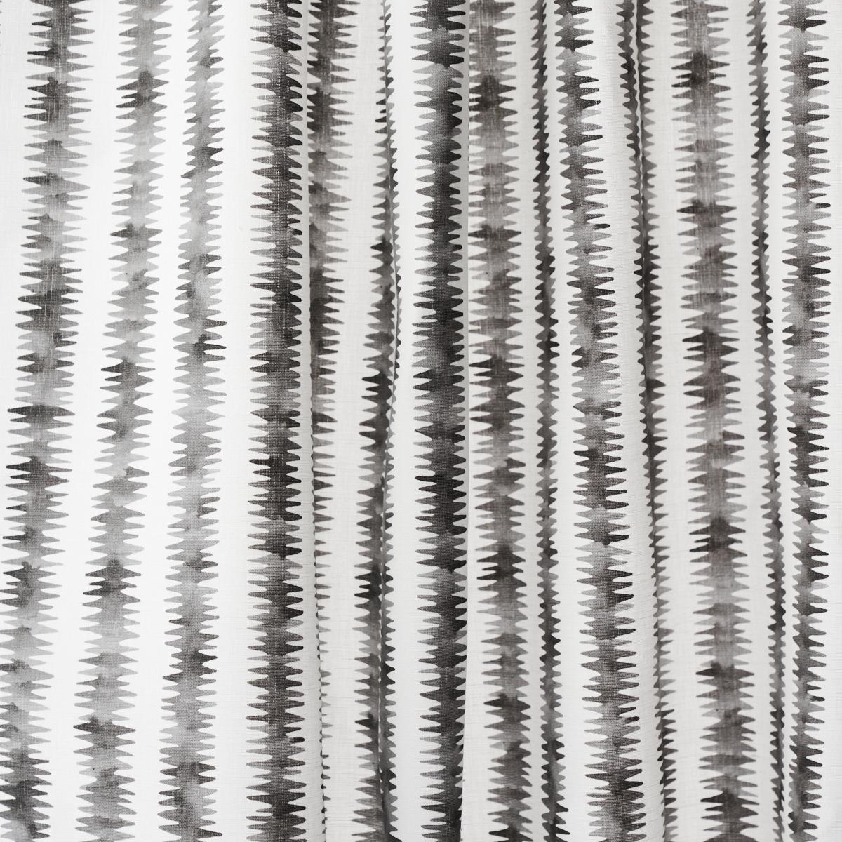 Schumacher Cardiogram Charcoal Fabric