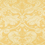 Schumacher Gavotte Brocatelle Damask Gold Fabric