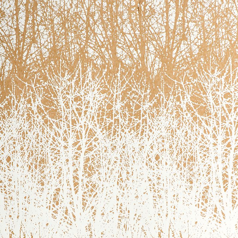 Schumacher Birches Tan Wallpaper