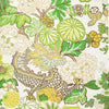Schumacher Chiang Mai Dragon Leaf Wallpaper