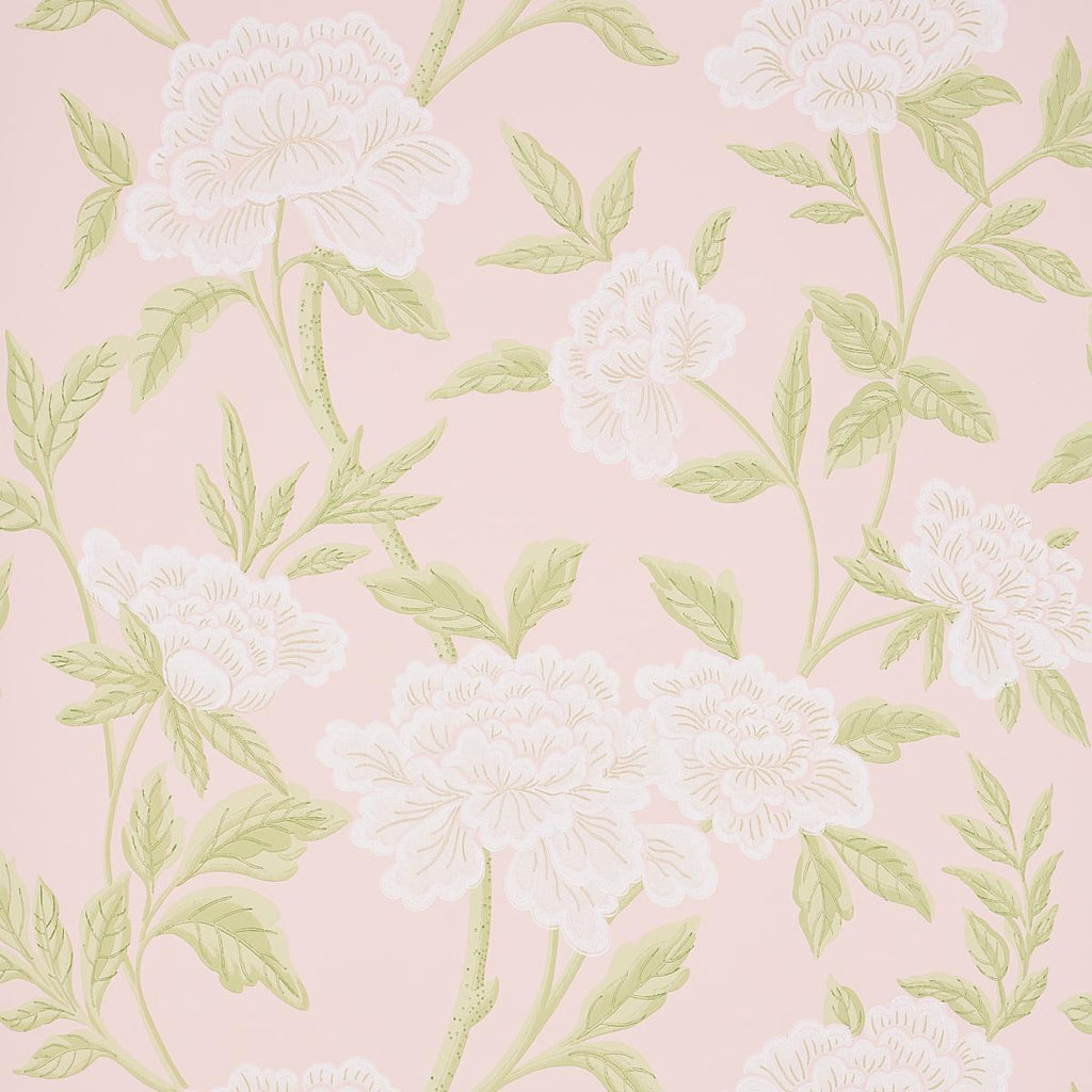 Schumacher Whitney Floral Blush Wallpaper – DecoratorsBest