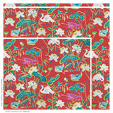Schumacher Lotus Garden Red Wallpaper