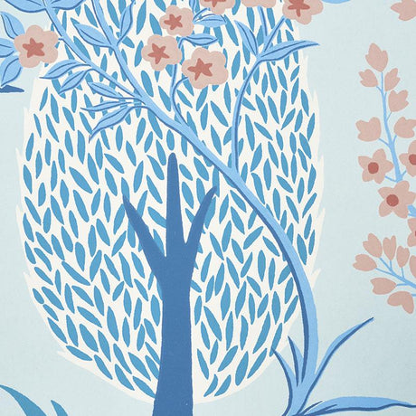 Schumacher Pandora Delft & Rose Wallpaper