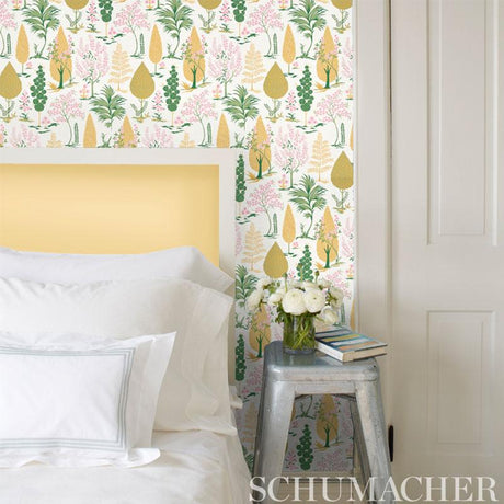 Schumacher Pandora Delft & Rose Wallpaper