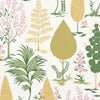 Schumacher Pandora Yellow & Pink Wallpaper