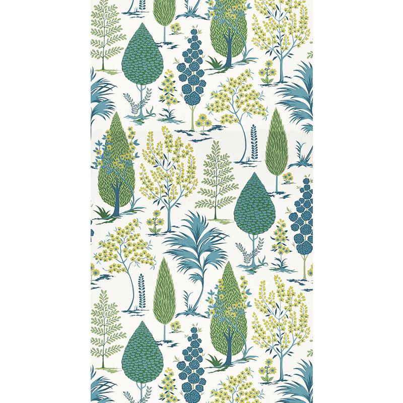 Schumacher Pandora Peacock Wallpaper – DecoratorsBest