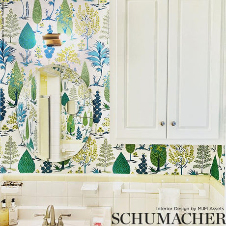 Schumacher Pandora Peacock Wallpaper