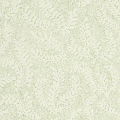 Schumacher Etched Fern Leaf Wallpaper