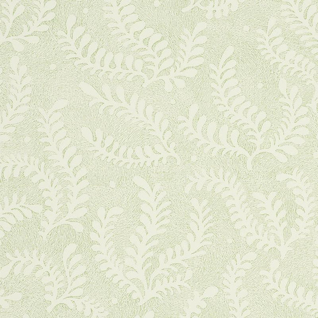 Schumacher Etched Fern Leaf Wallpaper