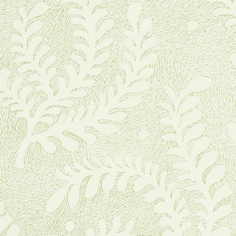 Schumacher Etched Fern Leaf Wallpaper