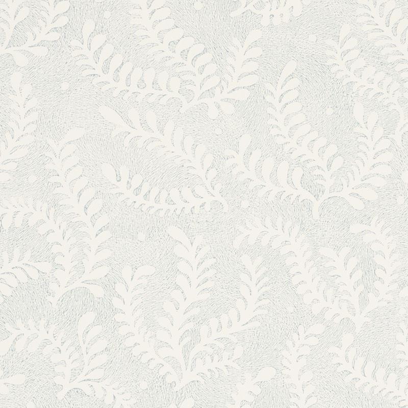 Schumacher Etched Fern Sky Wallpaper
