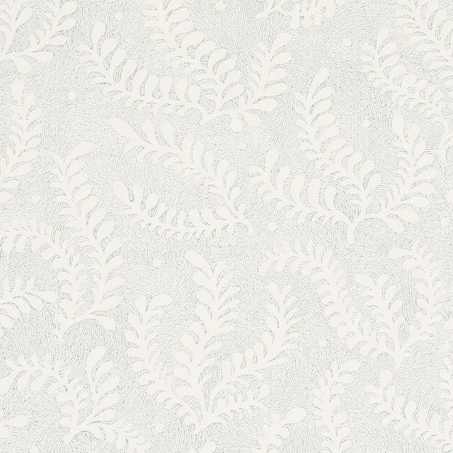 Schumacher Etched Fern Sky Wallpaper
