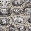 Schumacher Plates & Platters Neutral Wallpaper