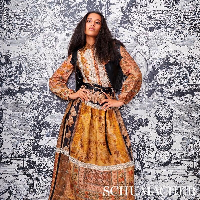 Schumacher Modern Toile Black Wallpaper – DecoratorsBest