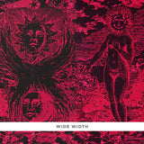 Schumacher Modern Toile Pink & Black Wallpaper