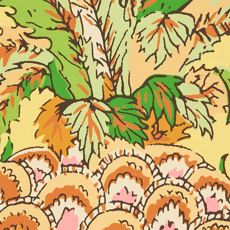 Schumacher Pineapples Yellow Wallpaper