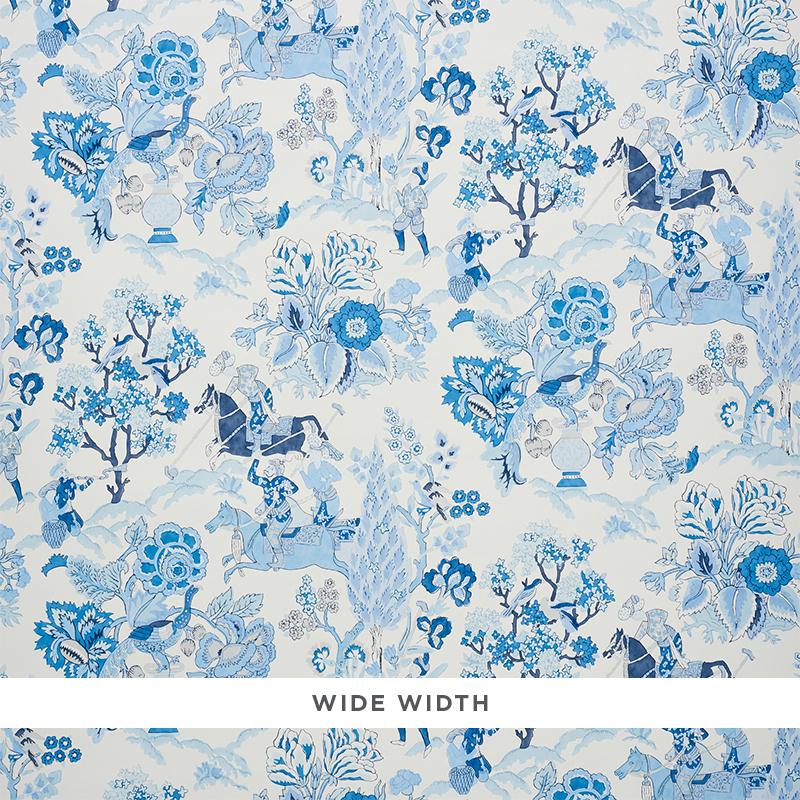 Schumacher Persian Lancers Porcelain Wallpaper