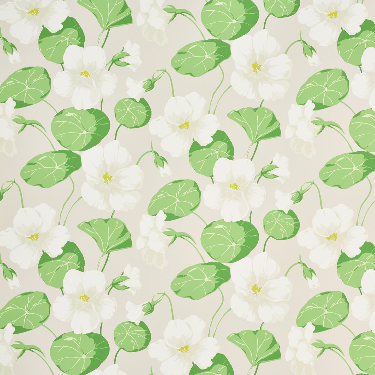 Schumacher Nasturtium Stone Wallpaper